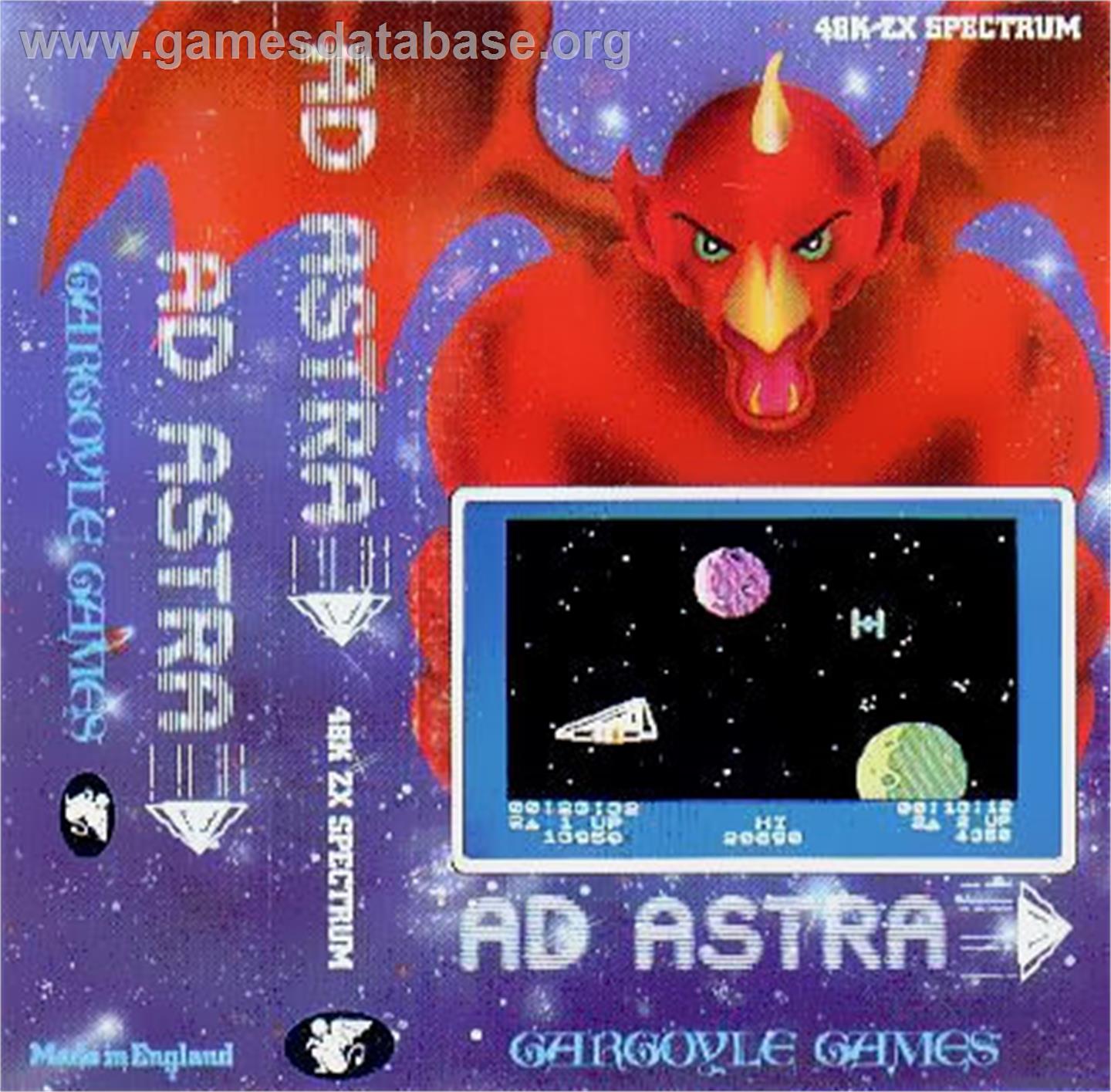 Ad Astra - Sinclair ZX Spectrum - Artwork - Box