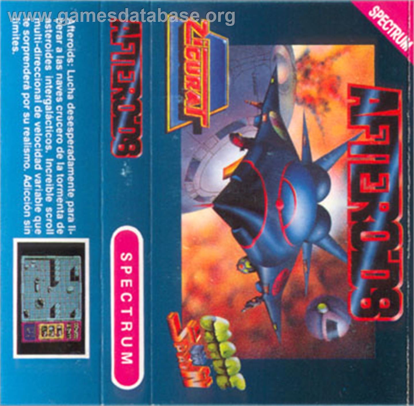 Afteroids - Sinclair ZX Spectrum - Artwork - Box