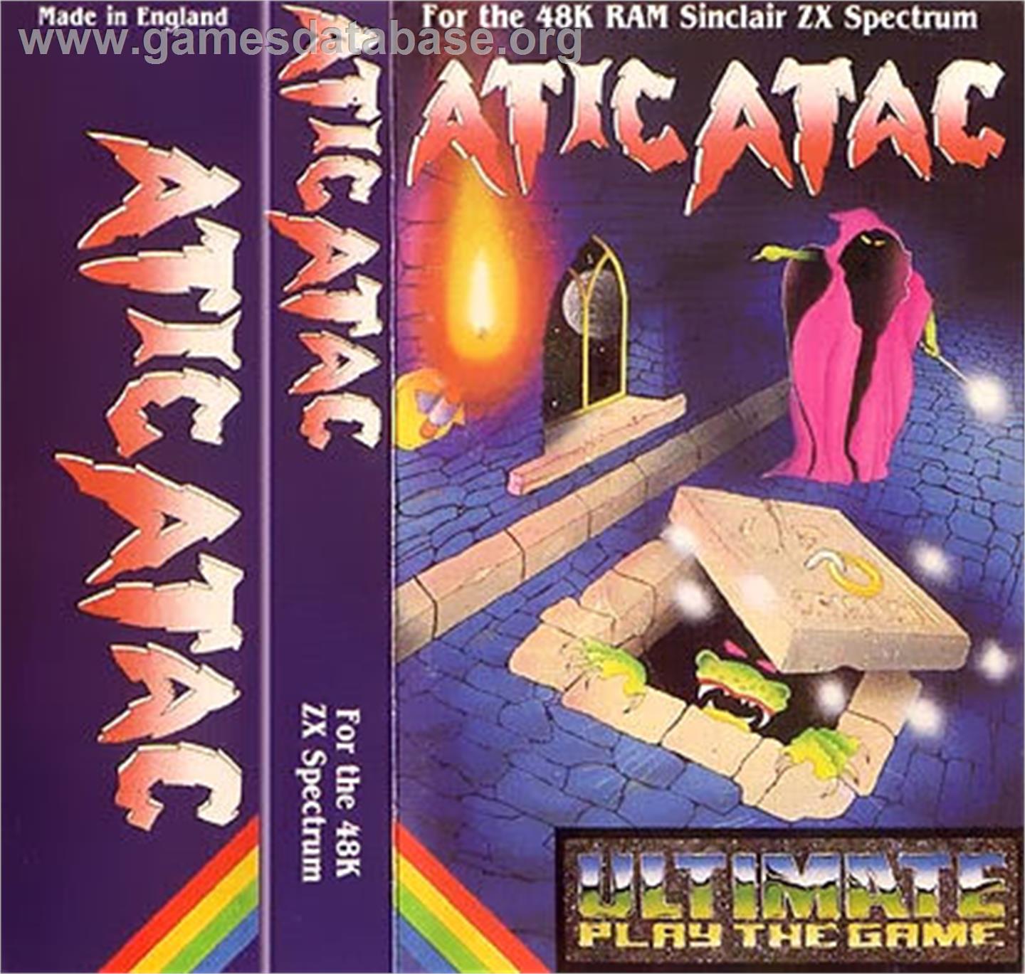 Atic Atac - Sinclair ZX Spectrum - Artwork - Box