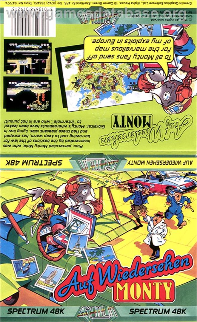 Auf Wiedersehen Monty - Sinclair ZX Spectrum - Artwork - Box