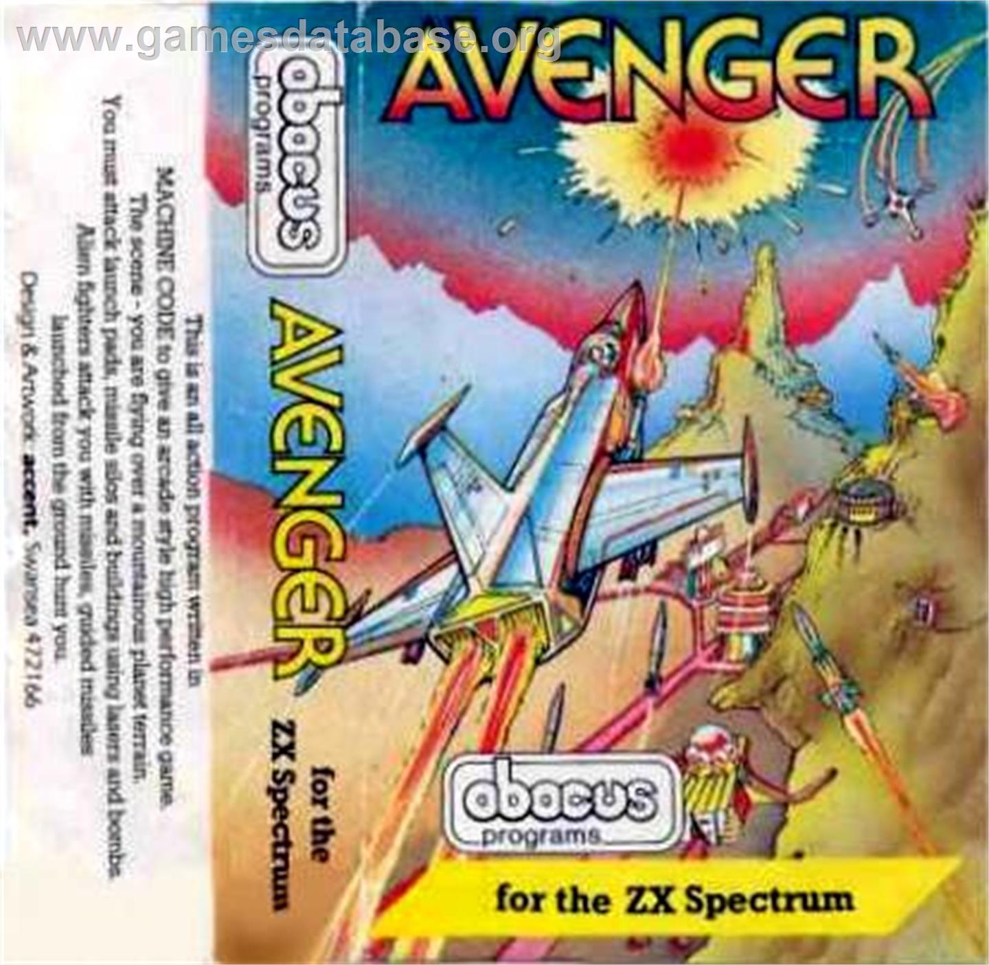 Avenger - Sinclair ZX Spectrum - Artwork - Box
