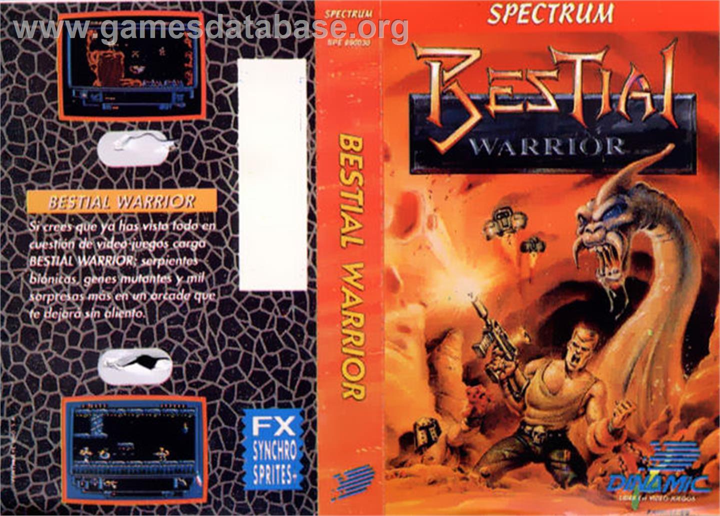 Bestial Warrior - Sinclair ZX Spectrum - Artwork - Box