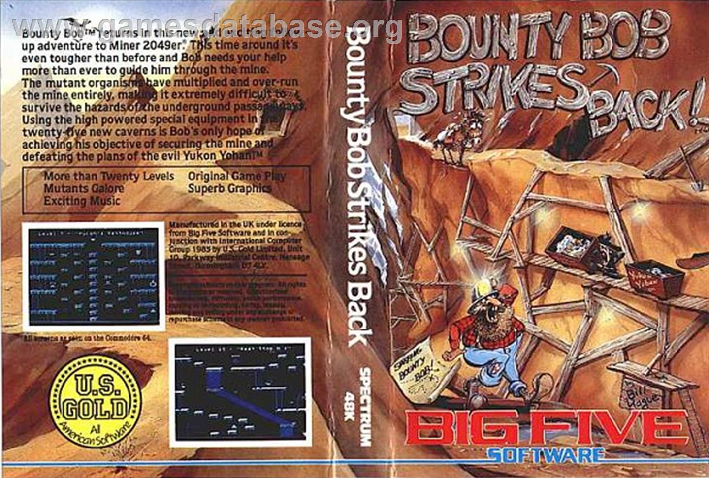 Bounty Bob Strikes Back! - Sinclair ZX Spectrum - Artwork - Box