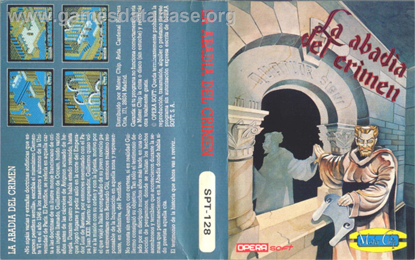 La Abadía del Crimen - Sinclair ZX Spectrum - Artwork - Box