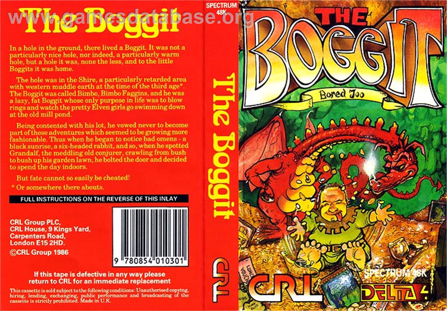 The Boggit - Sinclair ZX Spectrum - Artwork - Box