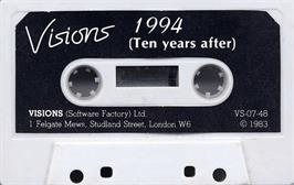 Cartridge artwork for 1994 on the Sinclair ZX Spectrum.