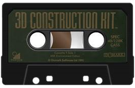 Cartridge artwork for 3D Construction Kit on the Sinclair ZX Spectrum.