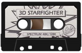 Cartridge artwork for 3D Starfighter on the Sinclair ZX Spectrum.