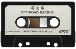 Cartridge artwork for 4x4 Off-Road Racing on the Sinclair ZX Spectrum.