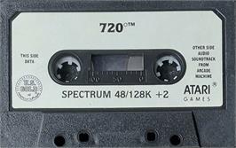 Cartridge artwork for 720 Degrees on the Sinclair ZX Spectrum.