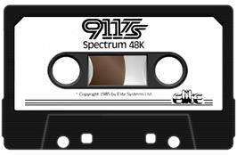 Cartridge artwork for 911 TS on the Sinclair ZX Spectrum.