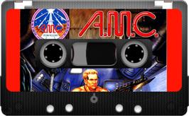 Cartridge artwork for A.M.C.: Astro Marine Corps on the Sinclair ZX Spectrum.