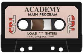 Cartridge artwork for Academy - Tau Ceti 2 on the Sinclair ZX Spectrum.