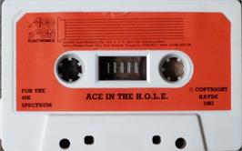 Cartridge artwork for Ace In The H.o.l.e. on the Sinclair ZX Spectrum.