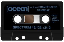 Cartridge artwork for Adidas Championship Tie-Break on the Sinclair ZX Spectrum.