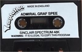 Cartridge artwork for Admiral Graf Spee on the Sinclair ZX Spectrum.