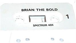 Cartridge artwork for Adventures Of Brian The Bold, The on the Sinclair ZX Spectrum.