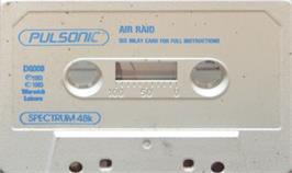 Cartridge artwork for Air Raid on the Sinclair ZX Spectrum.