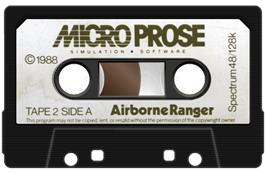 Cartridge artwork for Airborne Ranger on the Sinclair ZX Spectrum.