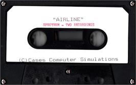 Cartridge artwork for Airline on the Sinclair ZX Spectrum.
