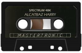 Cartridge artwork for Alcatraz Harry on the Sinclair ZX Spectrum.
