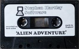 Cartridge artwork for Alien Adventure on the Sinclair ZX Spectrum.