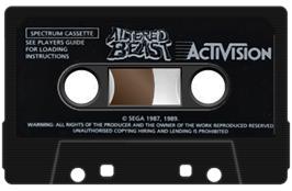 Cartridge artwork for Altered Beast on the Sinclair ZX Spectrum.