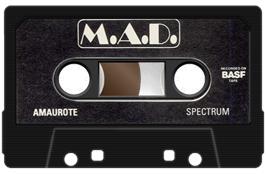 Cartridge artwork for Amaurote on the Sinclair ZX Spectrum.
