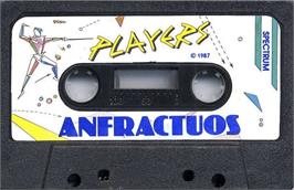 Cartridge artwork for Anfractuos on the Sinclair ZX Spectrum.