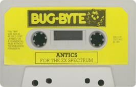 Cartridge artwork for Antics on the Sinclair ZX Spectrum.