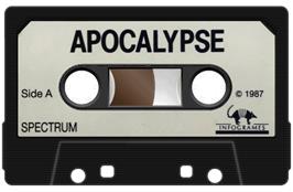 Cartridge artwork for Apocalypse on the Sinclair ZX Spectrum.