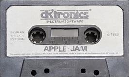 Cartridge artwork for Apple Jam on the Sinclair ZX Spectrum.