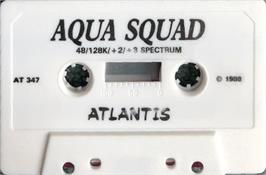 Cartridge artwork for Aqua Squad on the Sinclair ZX Spectrum.
