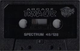 Cartridge artwork for Arcade Trivia Quiz on the Sinclair ZX Spectrum.