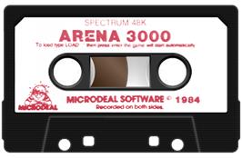 Cartridge artwork for Arena 3000 on the Sinclair ZX Spectrum.