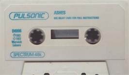 Cartridge artwork for Ashes on the Sinclair ZX Spectrum.