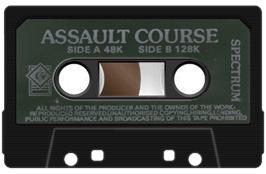 Cartridge artwork for Assault Course on the Sinclair ZX Spectrum.