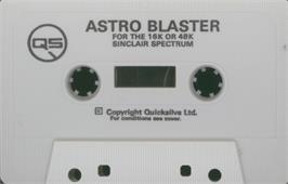Cartridge artwork for Astro Blaster on the Sinclair ZX Spectrum.