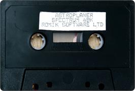 Cartridge artwork for Astroplaner on the Sinclair ZX Spectrum.