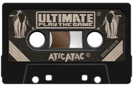 Cartridge artwork for Atic Atac on the Sinclair ZX Spectrum.