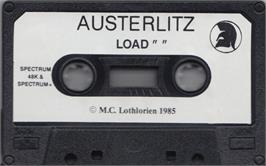 Cartridge artwork for Austerlitz on the Sinclair ZX Spectrum.