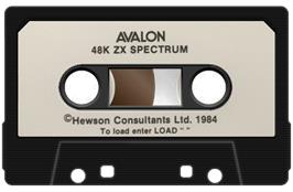 Cartridge artwork for Avalon on the Sinclair ZX Spectrum.