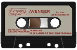 Cartridge artwork for Avenger (Abacus Programs) on the Sinclair ZX Spectrum.