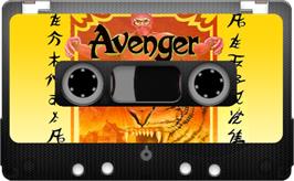 Cartridge artwork for Avenger on the Sinclair ZX Spectrum.