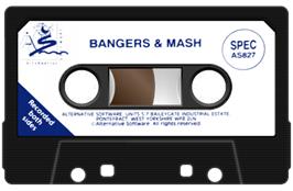 Cartridge artwork for Bangers And Mash on the Sinclair ZX Spectrum.