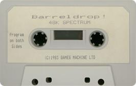 Cartridge artwork for Barreldrop on the Sinclair ZX Spectrum.