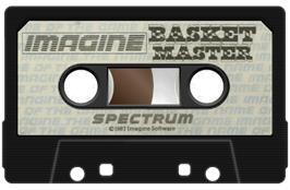 Cartridge artwork for Basket Master on the Sinclair ZX Spectrum.