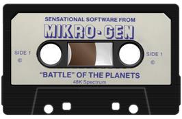 Cartridge artwork for Battle Of The Planets on the Sinclair ZX Spectrum.