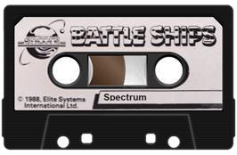 Cartridge artwork for Battle Ship's on the Sinclair ZX Spectrum.