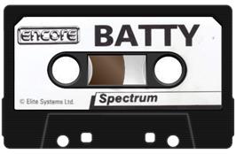 Cartridge artwork for Batty on the Sinclair ZX Spectrum.